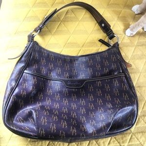 Dooney & Bourke Purple Logo Shoulder Bag